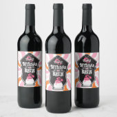 Groovy Witches Brew Weinetikett (Flaschen)