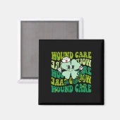 Groovy Wound Care Funny St Patricks Day Wound Care Magnet (Vorderseite/Rückseite)