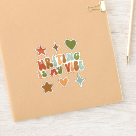 Groovy Writer ist mein Vibe Sticker, Writer Aufkleber
