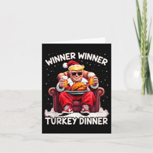 Groovy Xmas Trump Gewinner Türkei Abendessen als Karte