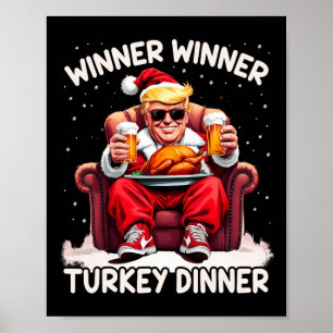 Groovy Xmas Trump Gewinner Türkei Abendessen als Poster