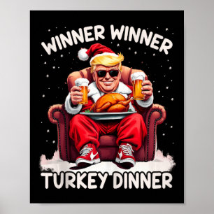 Groovy Xmas Trump Gewinner Türkei Abendessen als Poster