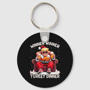 Groovy Xmas Trump Gewinner Türkei Abendessen als Schlüsselanhänger