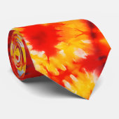 Groovy Yellow & Orange Gefärbte Krawatte (Gerollt)