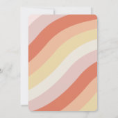 Groovy Young Wild & Three 3. Geburtstag Einladung (Rückseite)