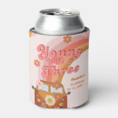 Groovy Young Wild und Three Pink Peach Van Daisy Dosenkühler (Kanne Vorderseite)