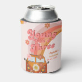 Groovy Young Wild und Three Pink Peach Van Daisy Dosenkühler (Kanne Rückseite)