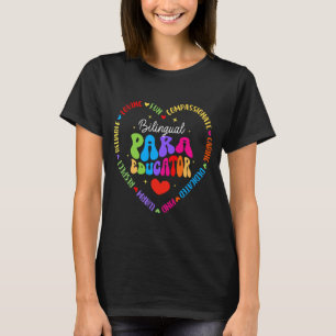 Groovy zweisprachige Hilfslehrer Lehrer zurück zur T-Shirt