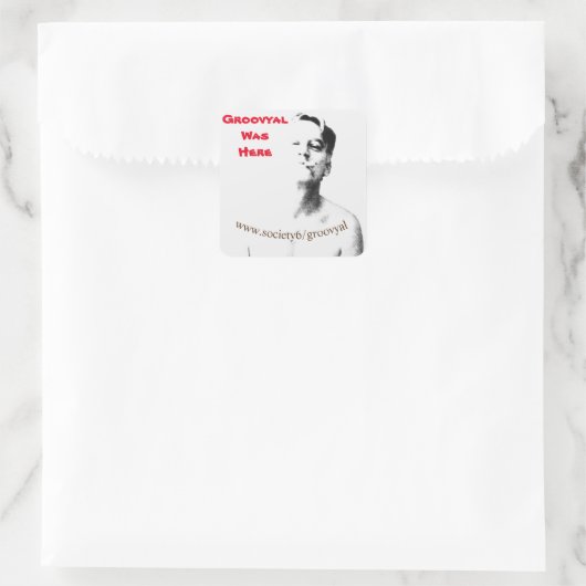 Groovyal war hier Aufkleber (Tasche)