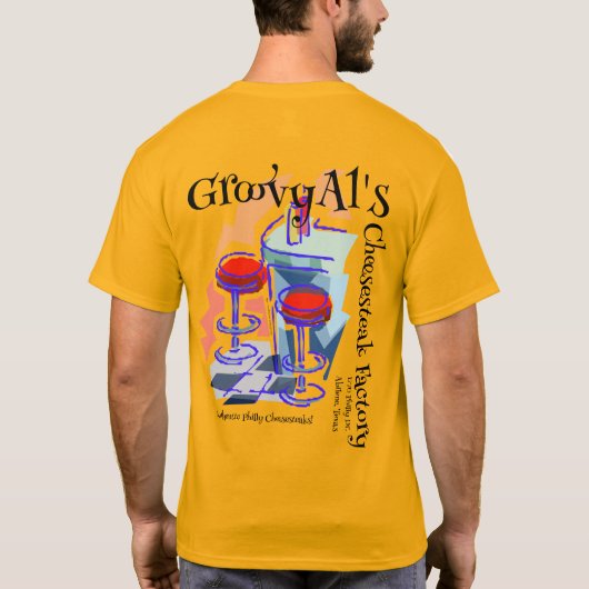 GroovyAl's Cheesesteaks T-Shirt (Rückseite)