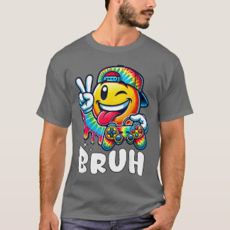 Groovyie Farbstoff Gaming Lustig Bruh Jungen Fried T-Shirt