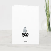 Grorder Collie Howl-o-Ween Gruß Karte (Rückseite)