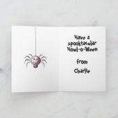 Grorder Collie Howl-o-Ween Gruß Karte (Innenseite)