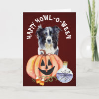 Grorder Collie Howl-o-Ween Gruß
