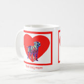 Grorder Terrier Dog Red Valentine's Day Coffee Tas Kaffeetasse (Vorderseite Links)