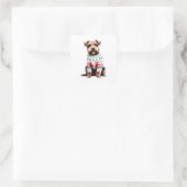 Grorder Terrier in Christmas Sweater Sticker (Tasche)