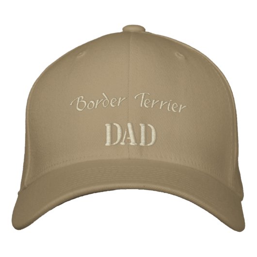 Grorder Terrier Vater Geschenke. Bestickte Kappe (Vorderseite)
