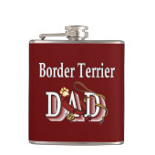 Grorder Terrier Vater Geschenke Flachmann (Vorderseite)