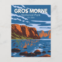 Gros Morne National Park Canada Travel Art Vintag