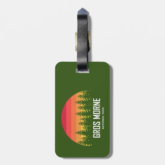 Gros Morne Nationalpark Gepäckanhänger (Rückseite vertikal)