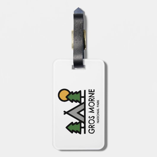 Gros Morne Nationalpark Gepäckanhänger (Rückseite vertikal)