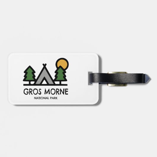 Gros Morne Nationalpark Gepäckanhänger (Rückseite horizontal)