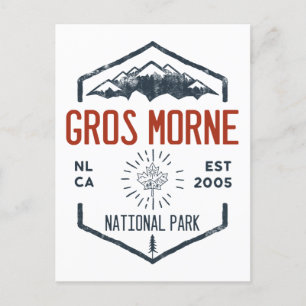 Gros Morne Nationalpark Kanada Vintage abgenutzt Postkarte