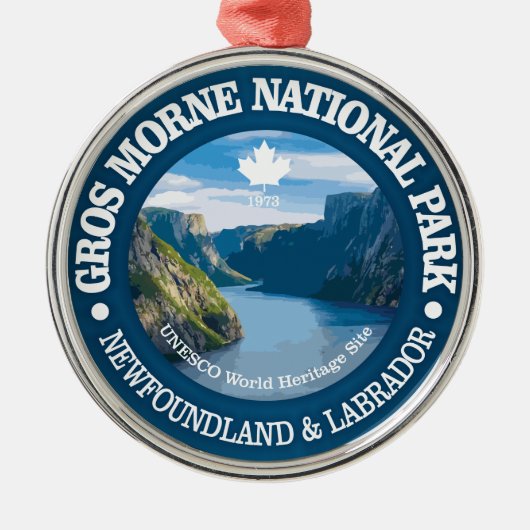 Gros Morne Nationalpark Ornament Aus Metall (Vorne)
