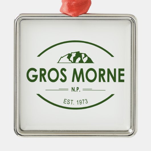 Gros Morne Nationalpark Ornament Aus Metall (Vorne)