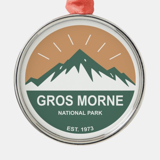 Gros Morne Nationalpark Ornament Aus Metall (Vorne)