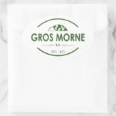 Gros Morne Nationalpark Ovaler Aufkleber (Tasche)