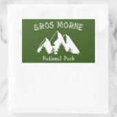 Gros Morne Nationalpark Rechteckiger Aufkleber (Tasche)