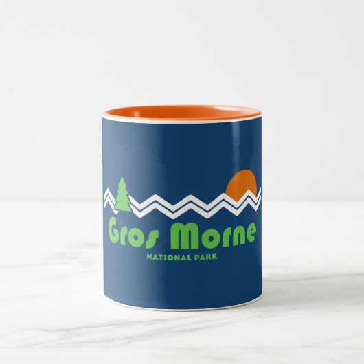 Gros Morne Nationalpark Retro Zweifarbige Tasse (Mittel)
