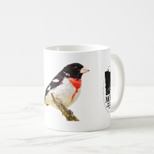 Grosbeak Rose Tasse (VorderseiteRechts)