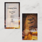 Groschen, Dollar und Gold Visitenkarte (Vorne/Hinten)