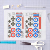 Groschen-Skala Flugzeugmodell-Insignieblatt Seidenpapier (Handwerk)