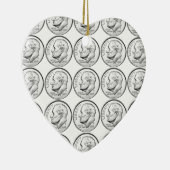 Groschen Vereinigter Staaten Roosevelt Keramik Ornament (Rechts)