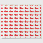 Grosellas rote intensive Farbe Geschenkpapier (Flach)