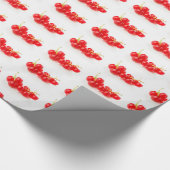 Grosellas rote intensive Farbe Geschenkpapier (Ecke)