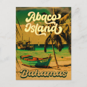Groß Abaco Bahamas Insel Vintage Souvenirs Postkarte