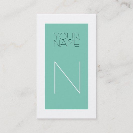 Groß Art Déco Visitenkarte (Vorderseite)