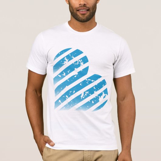 Groß auf Blau T-Shirt (Vorderseite)