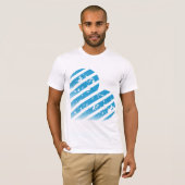 Groß auf Blau T-Shirt (Vorne ganz)