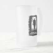 Groß baumelt (Hockey) Mattglas Bierglas (VorderseiteRechts)