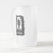 Groß baumelt (Hockey) Mattglas Bierglas (Vorderseite Links)