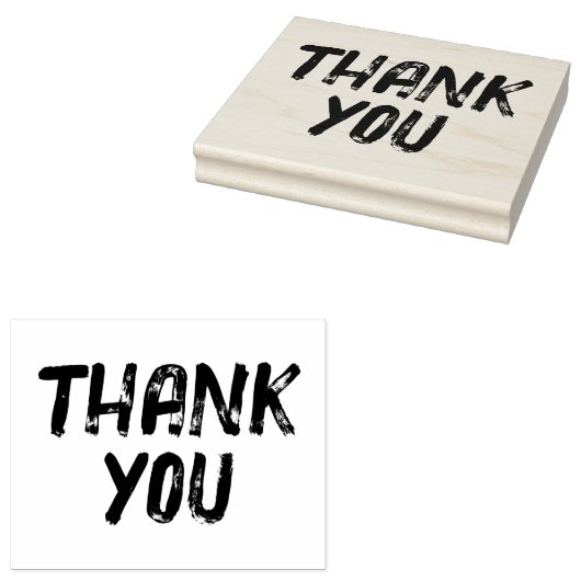 Groß bedrückt danke gummistempel (Stempel)