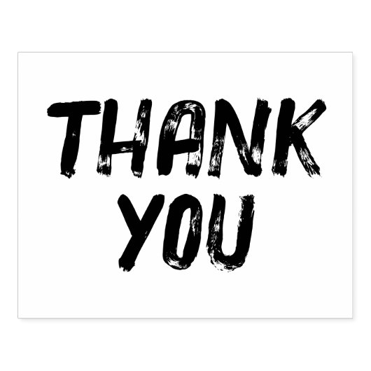 Groß bedrückt danke gummistempel (Prägung)