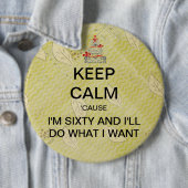 Groß behalten Sie Ruhe-sechzigsten Button (Beispiel)