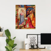 Groß,Besuch von Wisemen Christliche Weihnachtskuns Poster (Heimbüro)
