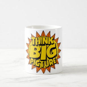 Groß denken kaffeetasse